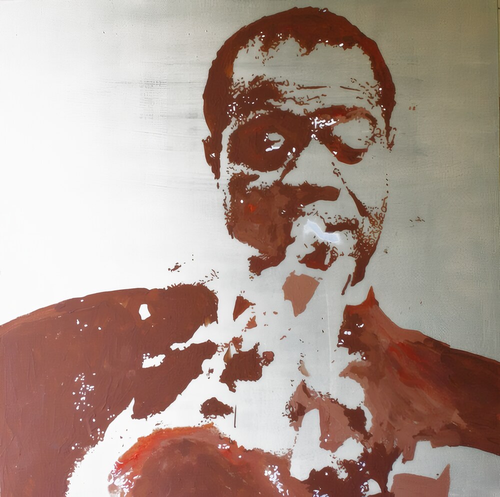 Louis Armstrong, acrylique