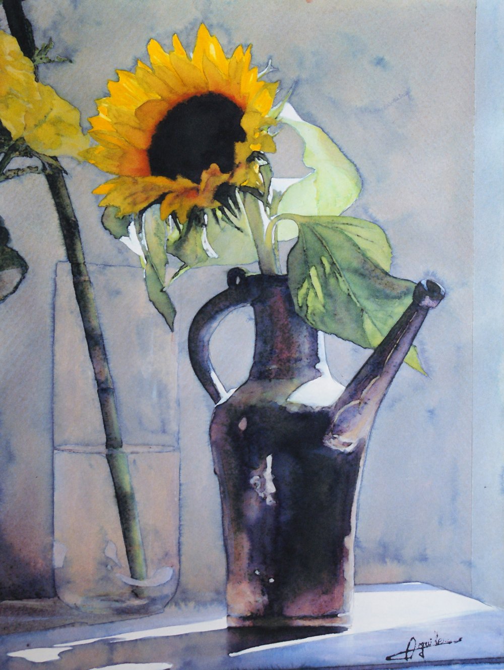 Le Reflet, aquarelle