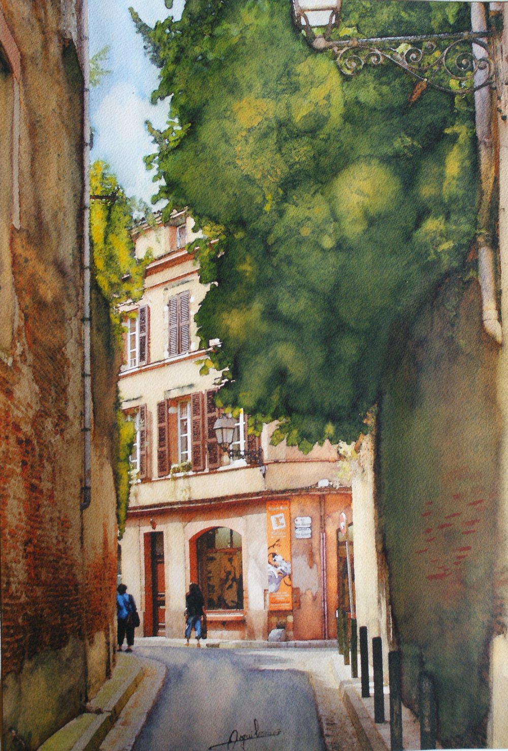 Rue Merlane, aquarelle